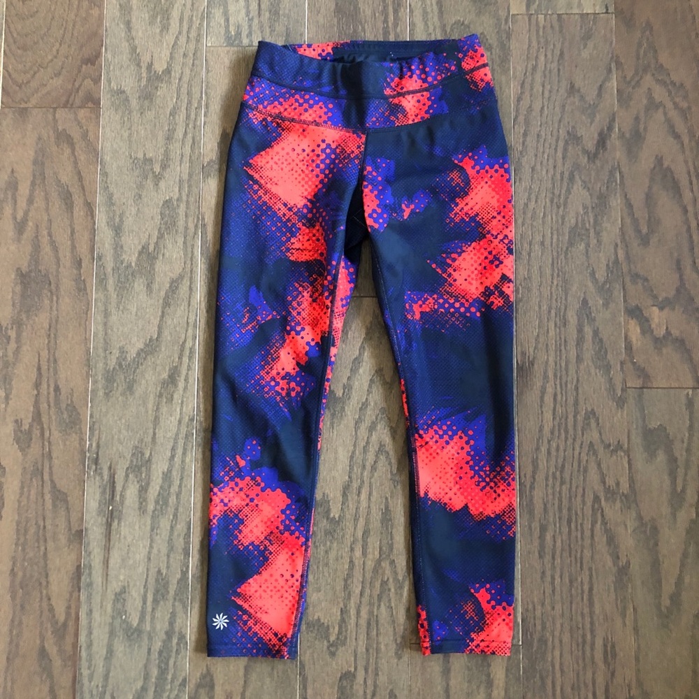 Athleta Electro Sonar Capri Print Leggings